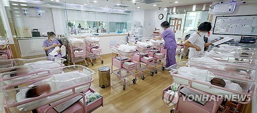 신생아실 [연합뉴스]